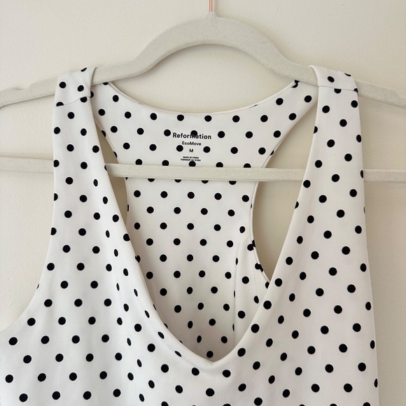 Reformation Bella Ecomove Active Dress Polka Dot - Picture 3 of 3